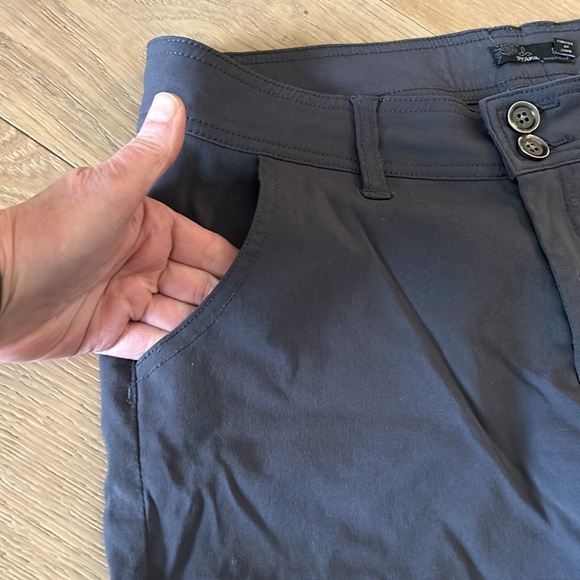 Prana dark grey pants with 2 lengths: full length or capris - Picture 8 of 10